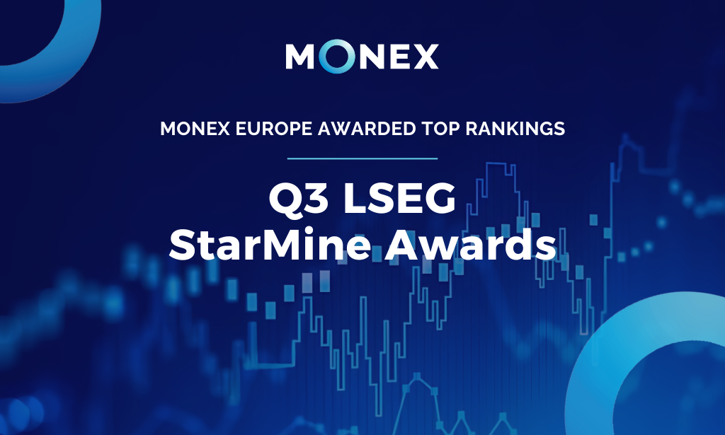 Monex Europe Achieves Top Rankings in Q3 LSEG StarMine Awards